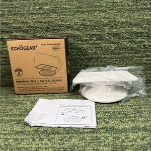 Echogear Premium Tilt + Swivel Stand For Amazon Echo 5 - White